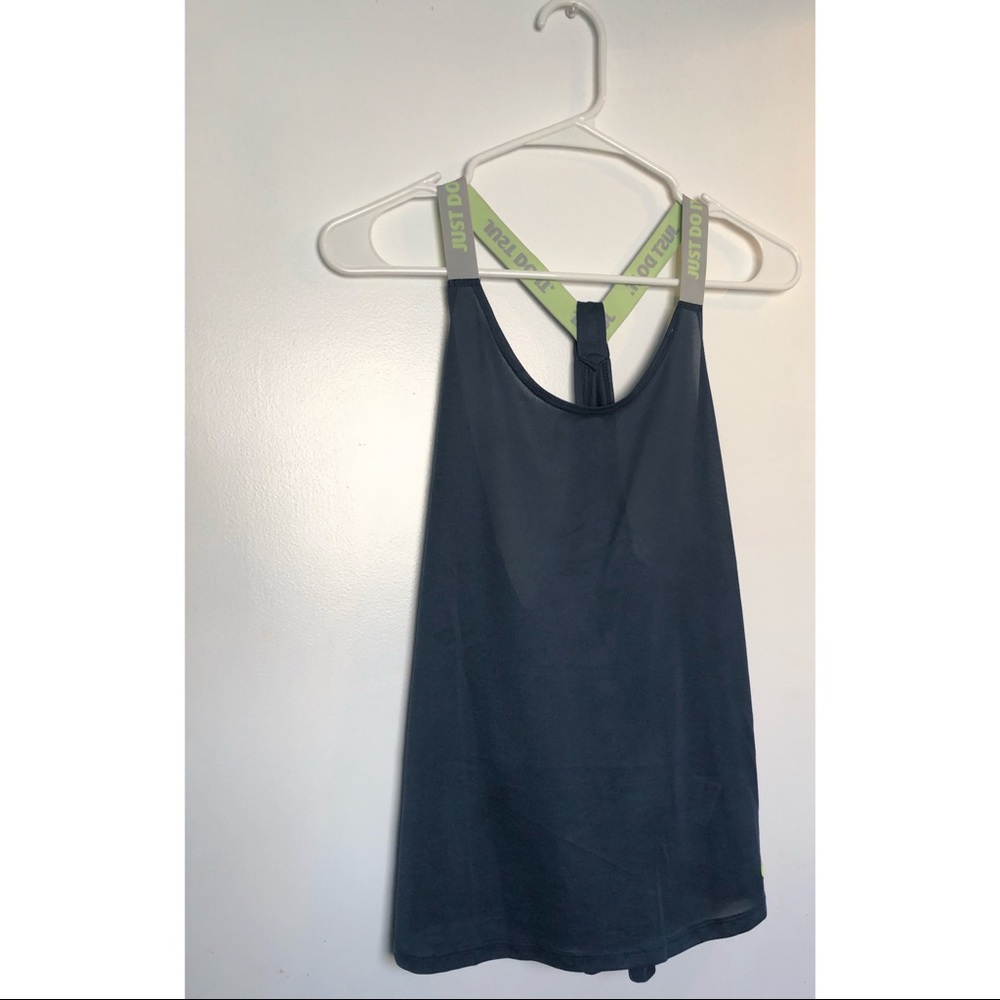 Blue nike workout tank
